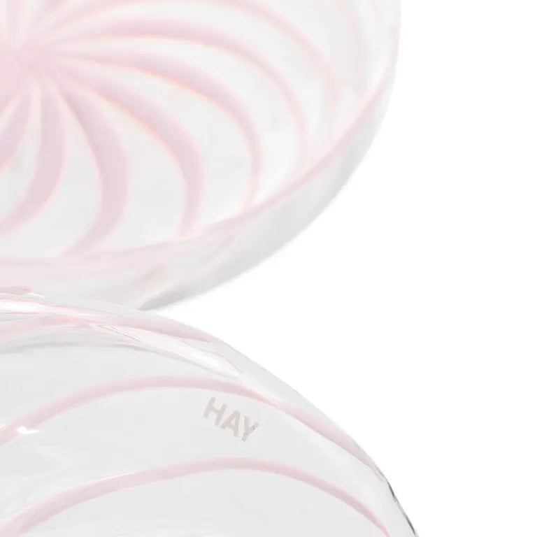 HAY Spin Saucer – Swirled Glass Design