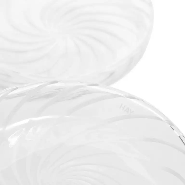 HAY Spin Saucer – Swirled Glass Design