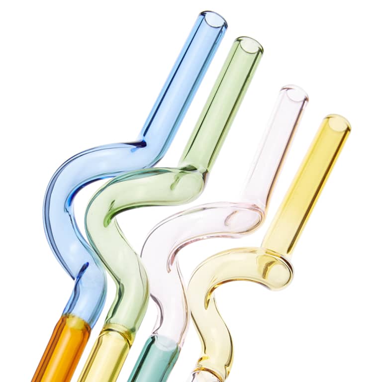 Hay Sip Straws - Spiral - Set of 4 - Multi100179062