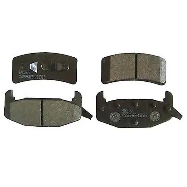 Economy Black Semi-Metallic Brake Pads - Rear (4-Pad Set)