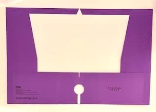 Five Star Active 2 Pocket 3 Hole Punched Purple Folder