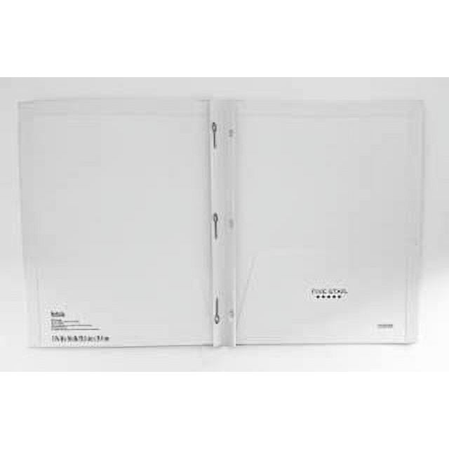Five Star Active 2 Pocket 3 Prongs White Folder
