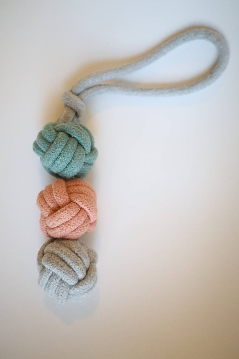 NEW DESIGN: ICE CREAM ROPE BALL TOY FOR DOGS, TUG-WAR TOY