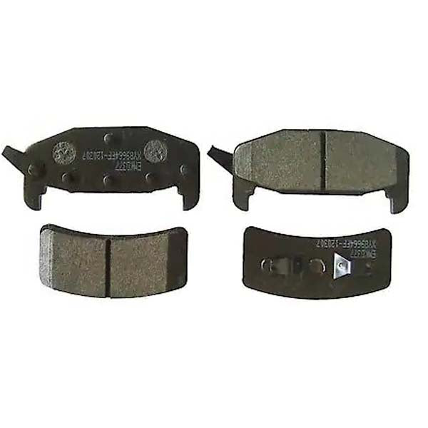 Economy Black Semi-Metallic Brake Pads - Rear (4-Pad Set)