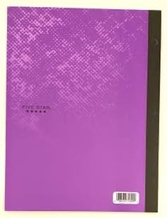 Five Star Active 2 Pocket 3 Hole Punched Purple Folder