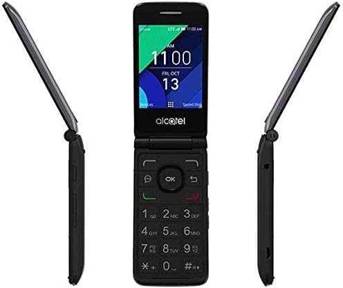 Alcatel QUICKFLIP 4044C | 4G LTE | HD Voice FlipPhone | Cricket Unlocked for T-Mobile & at&T, Grey, 4GB