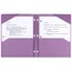 Five Star Poly Portfolio Snap In 2 Pocket Amethyst Purple