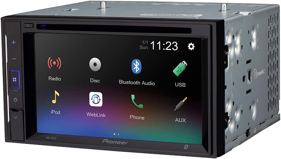 PIONEER AVH-240EX 6.2" Resistive Glass Touchscreen Bluetooth DVD Receiver (Certified Refurbished)