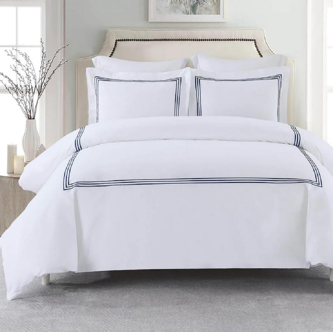 HAY DWR Percale Duvet Cover w/ Ties - King/Cal. King