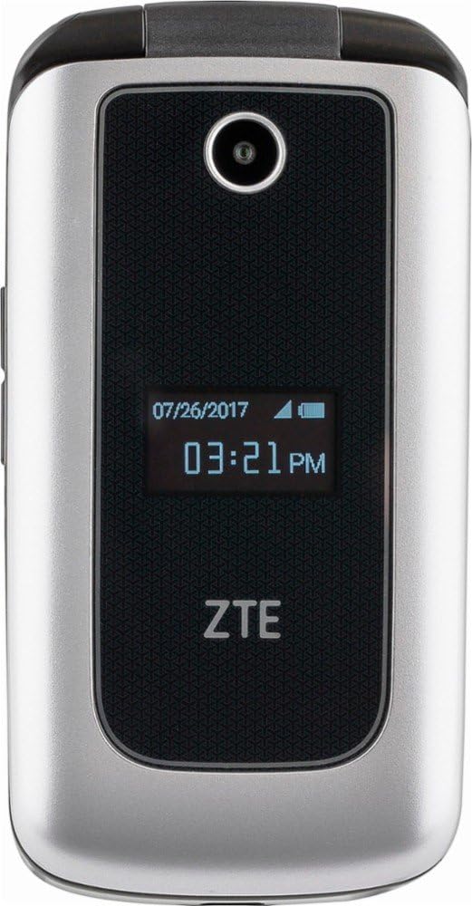 Verizon ZTE Cymbal LTE 4GB Prepaid Cell Phone – Silver