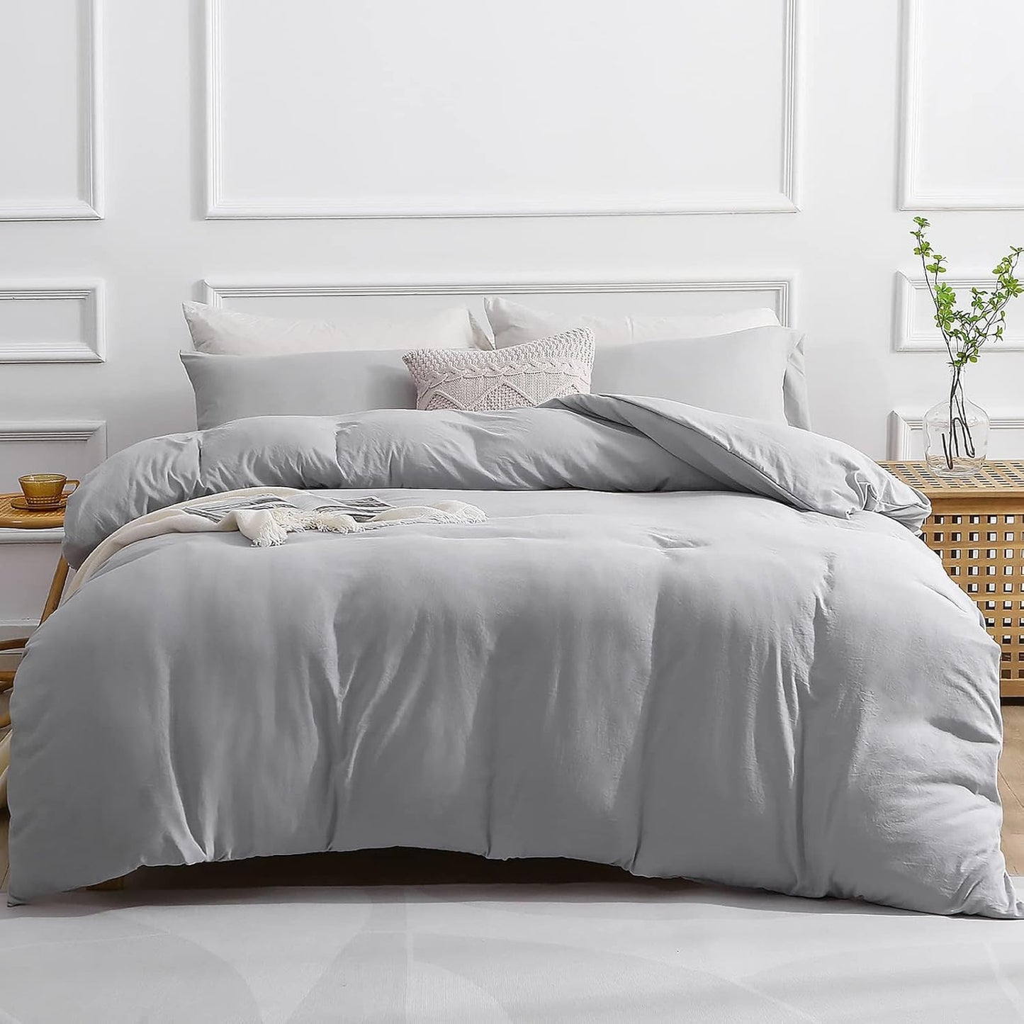HAY DWR Percale Duvet Cover w/ Ties - King/Cal. King