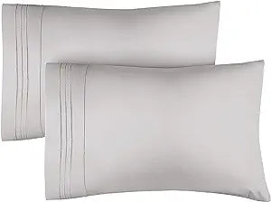 HAY DWR Sateen King Pillowcases, Set of 2, Light Grey100058268
