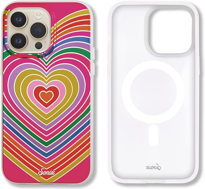 Sonix Apple iPhone 14 Pro Max Case with MagSafe - Rainbow Hearts