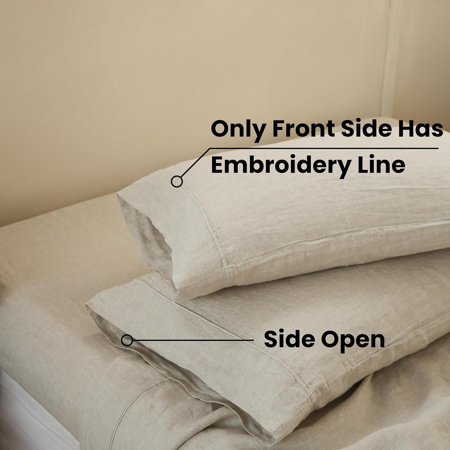 HAY DWR Linen King Pillowcases, Set of 2