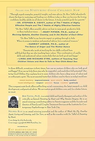 Nurturing Good Children Now 10 Basic Skills to Protect and Strengthen Your Child's Core Self