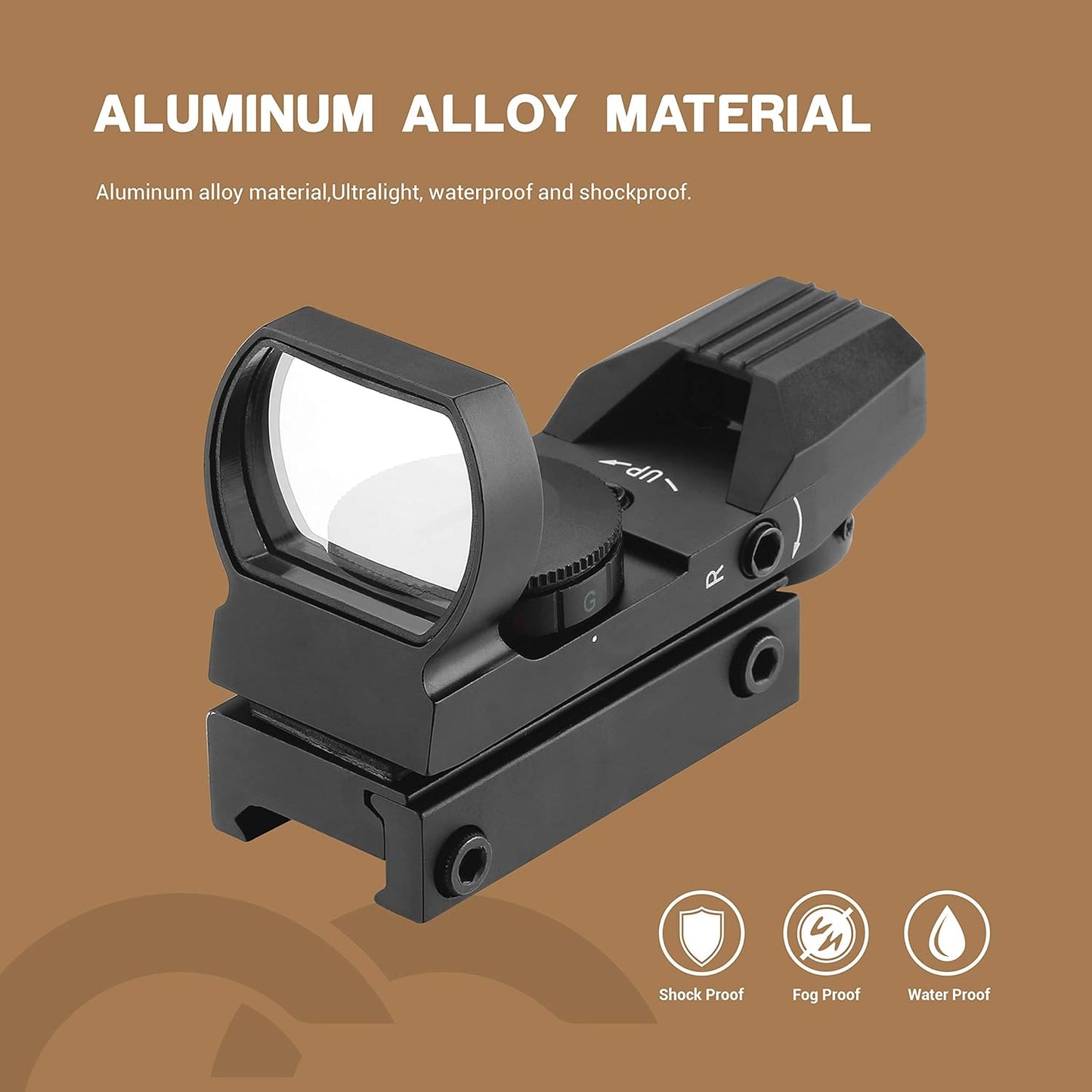 Coocheer Reflux Sight Tactical Green Red Dot