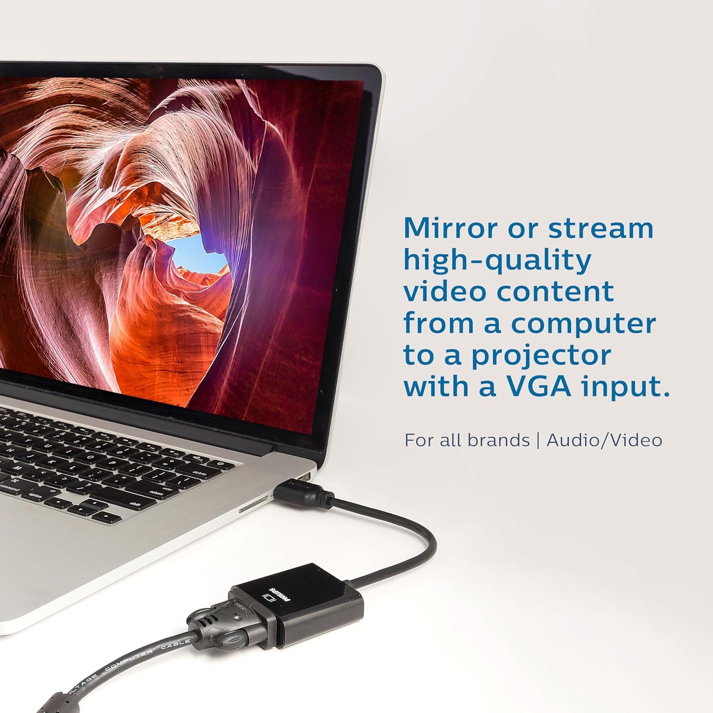 Philips HDMI to VGA Adapter - Black