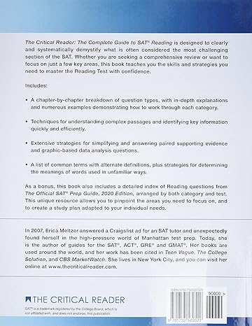 The Critical Reader Fourth Edition the Complete Guide to Sat Reading