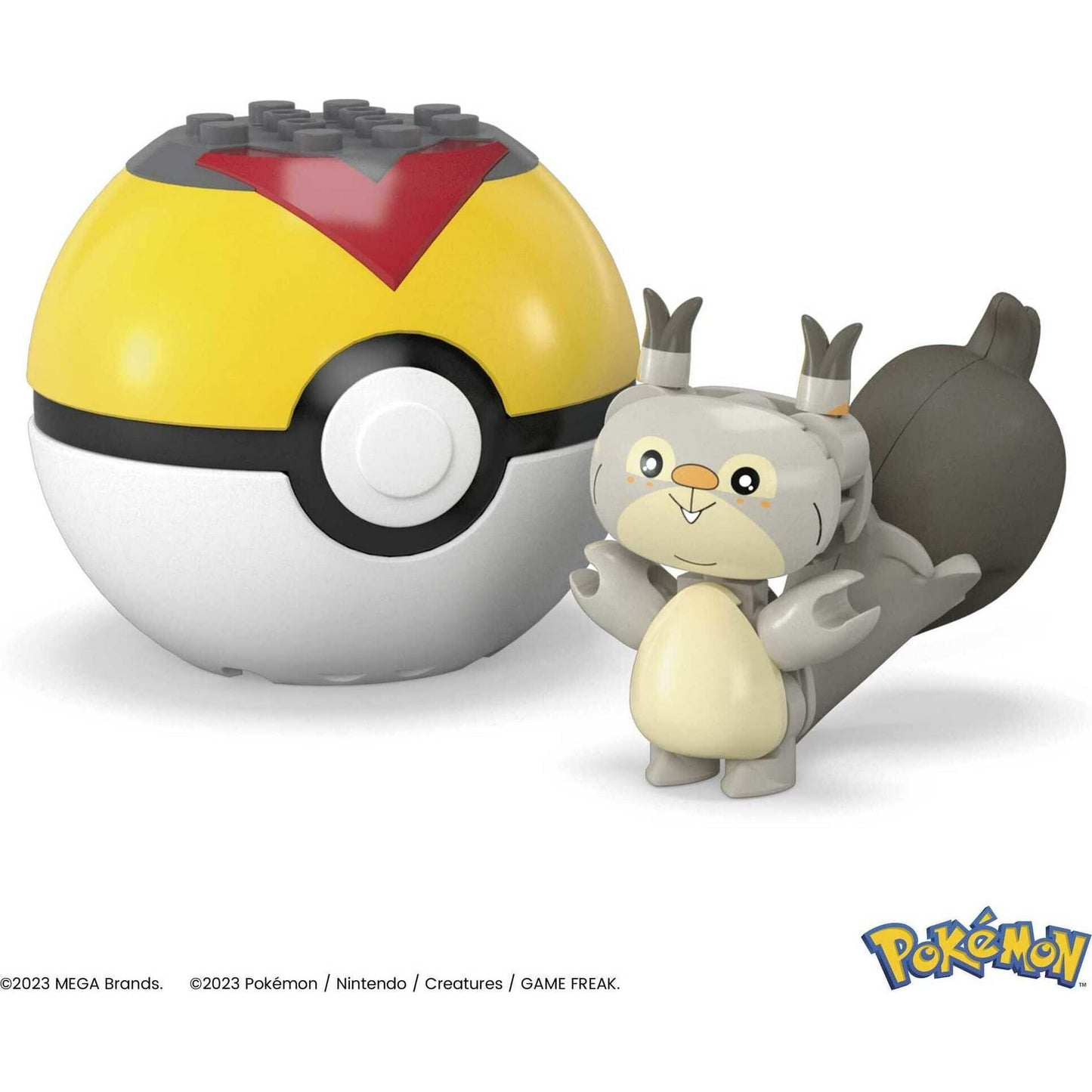 MEGA Pokemon Skwovet Building Toy Kit Poseable Action Figure with Poke Ball (19 pc)