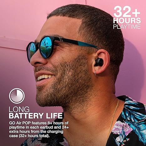 JLab GO Air POP True Wireless Headphones True Wireless Stereo (TWS) in-ear Calls/Music Bluetooth Teal