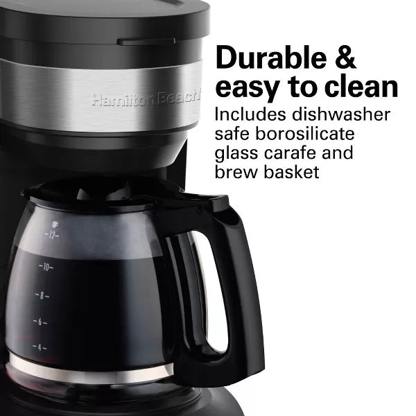 Hamilton Beach 46290C 12 Cup Programmable Coffee Maker 46290C Black