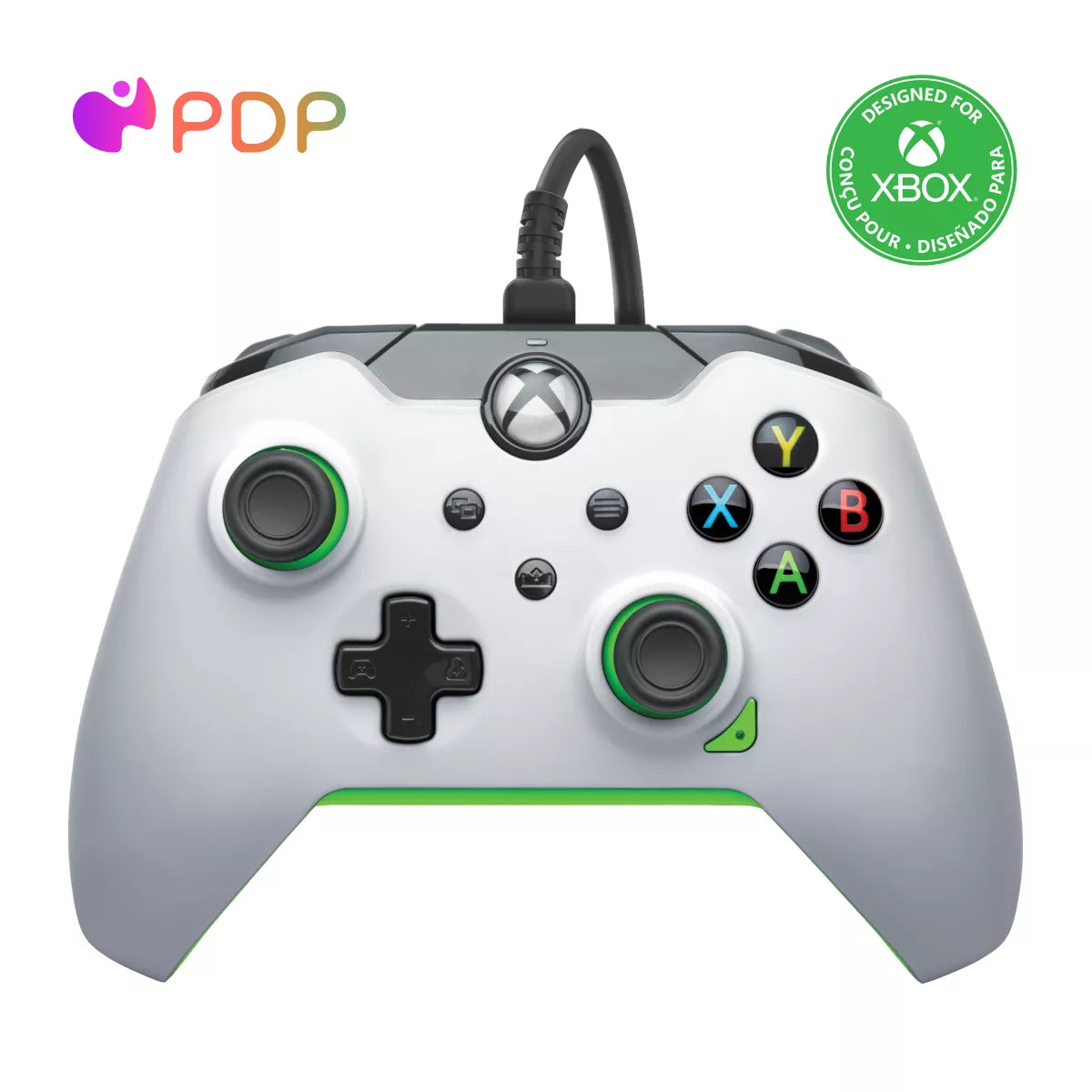 PDP Wired Gaming Controller for Xbox Series X|S/Xbox One - Neon White