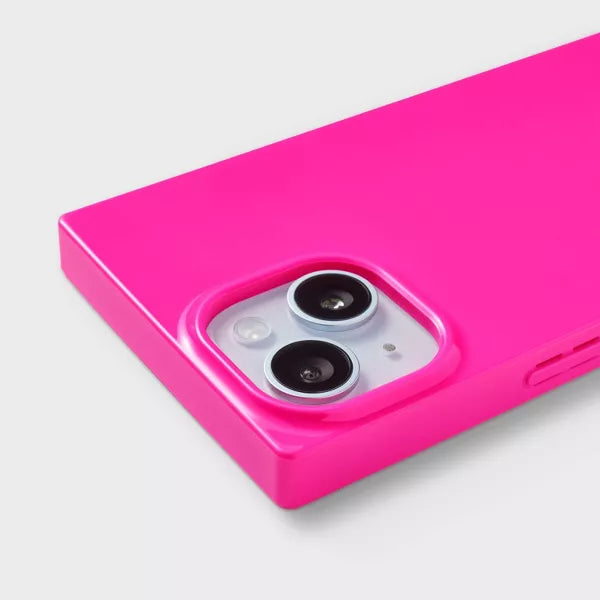 Apple iPhone 15/iPhone 14/iPhone 13 Square Case with MagSafe - Heyday™ Neon Pink