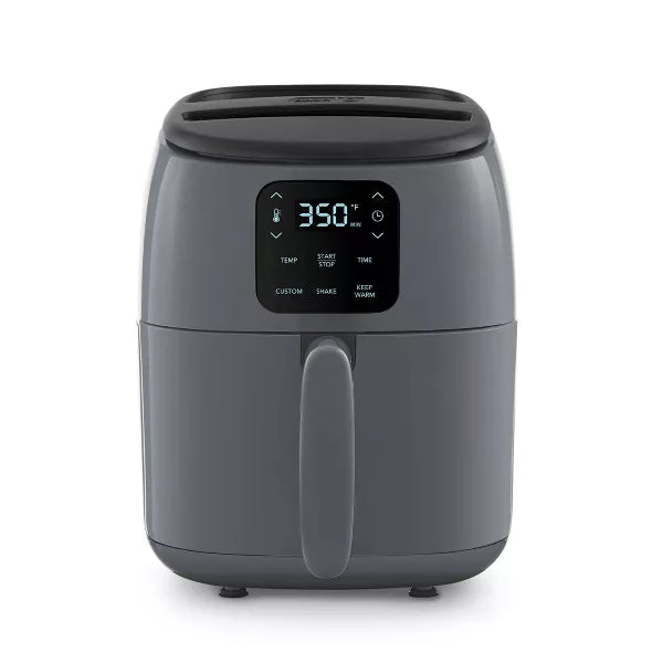 Dash Tasti-Crisp™ Digital Air Fryer with Temperature Control Non-Stick Fry Basket Recipe Guide + Auto Shut Off Feature 1000-Watt 2.6Qt Black