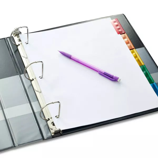 1.5" 3 Ring Binder Clear View Black - up & upâ„¢
