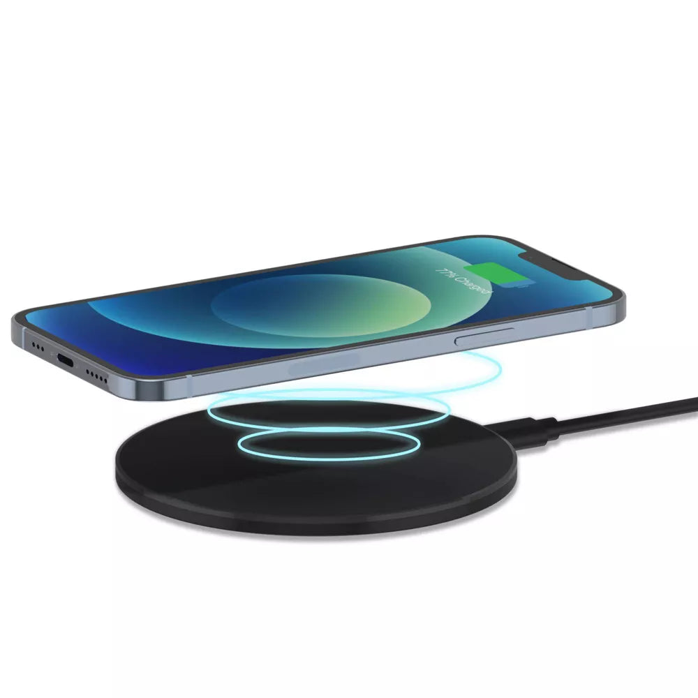 Just Wireless 15W Wireless Charging Pad with AC Adapter - Black