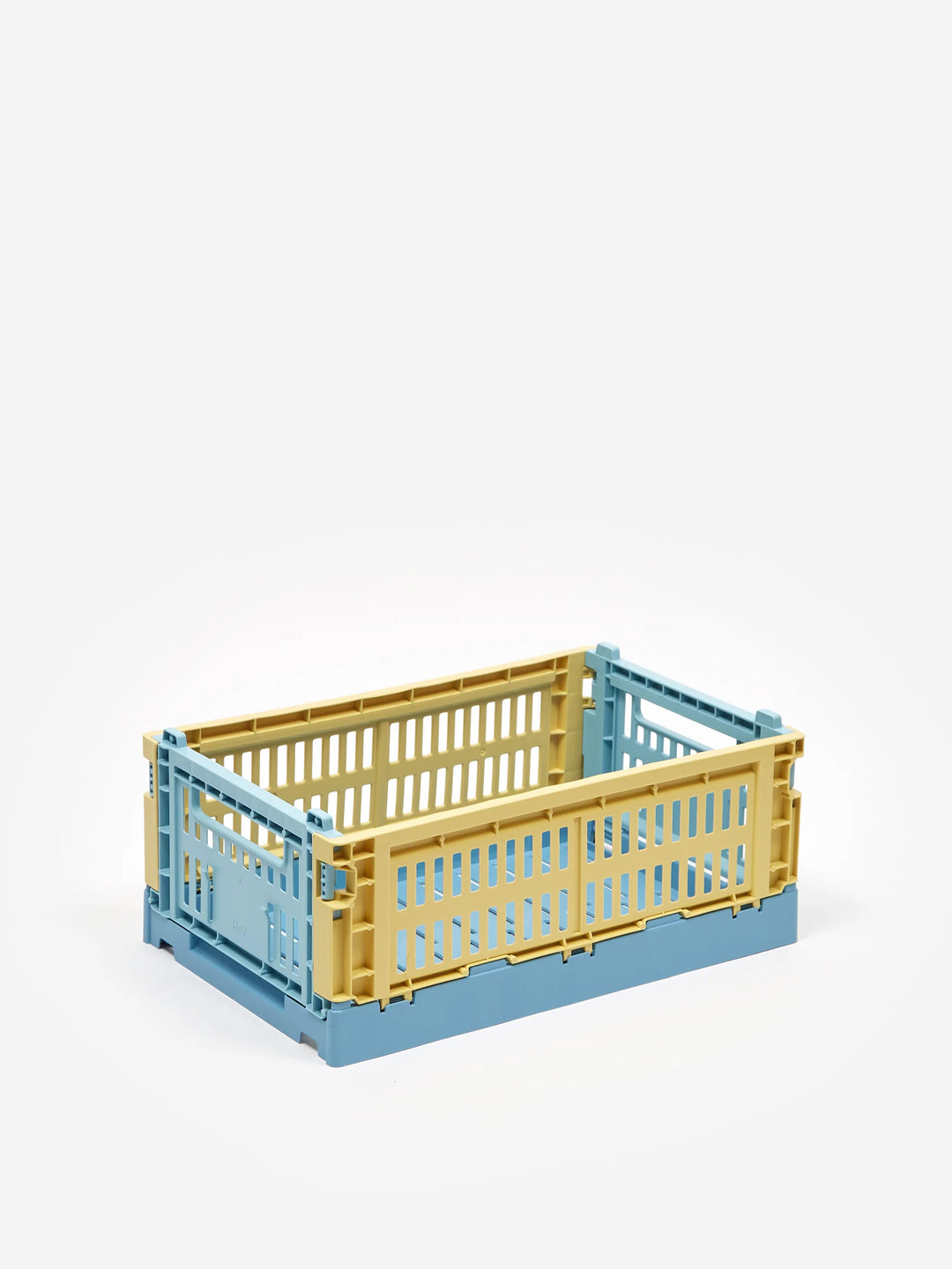 HAY Recycled Mixed Colour Crate - Small, Dusty Yellow