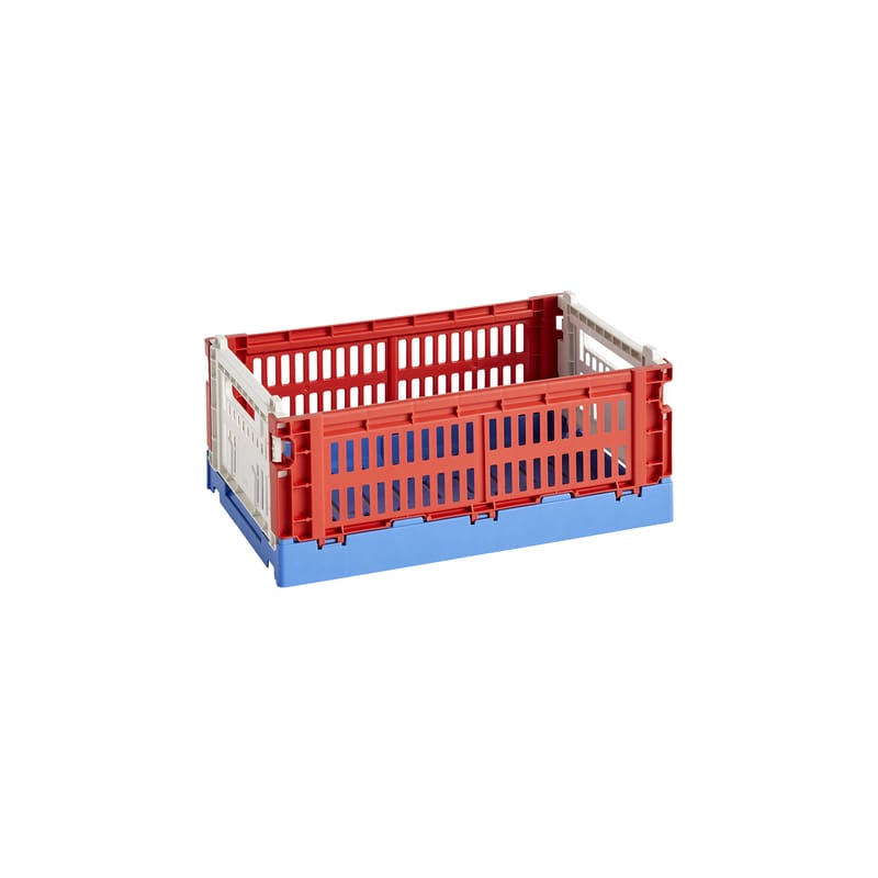HAY Recycled Mixed Colour Crate - Small, Red