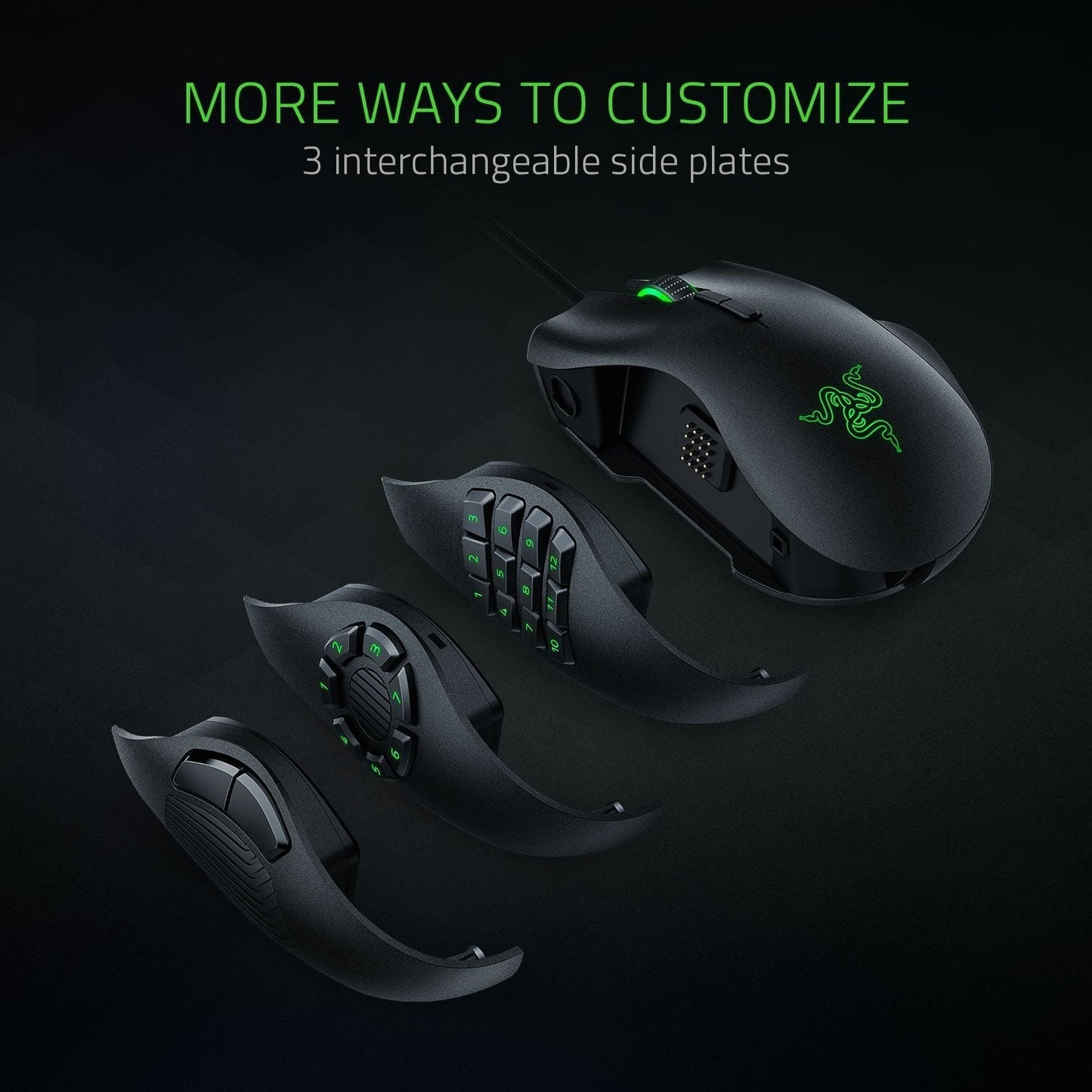 Razer Naga Trinity MOBA / MMO Gaming Mouse