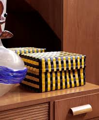 Maxim Stripe Box - Small, Yellow/Black100252647