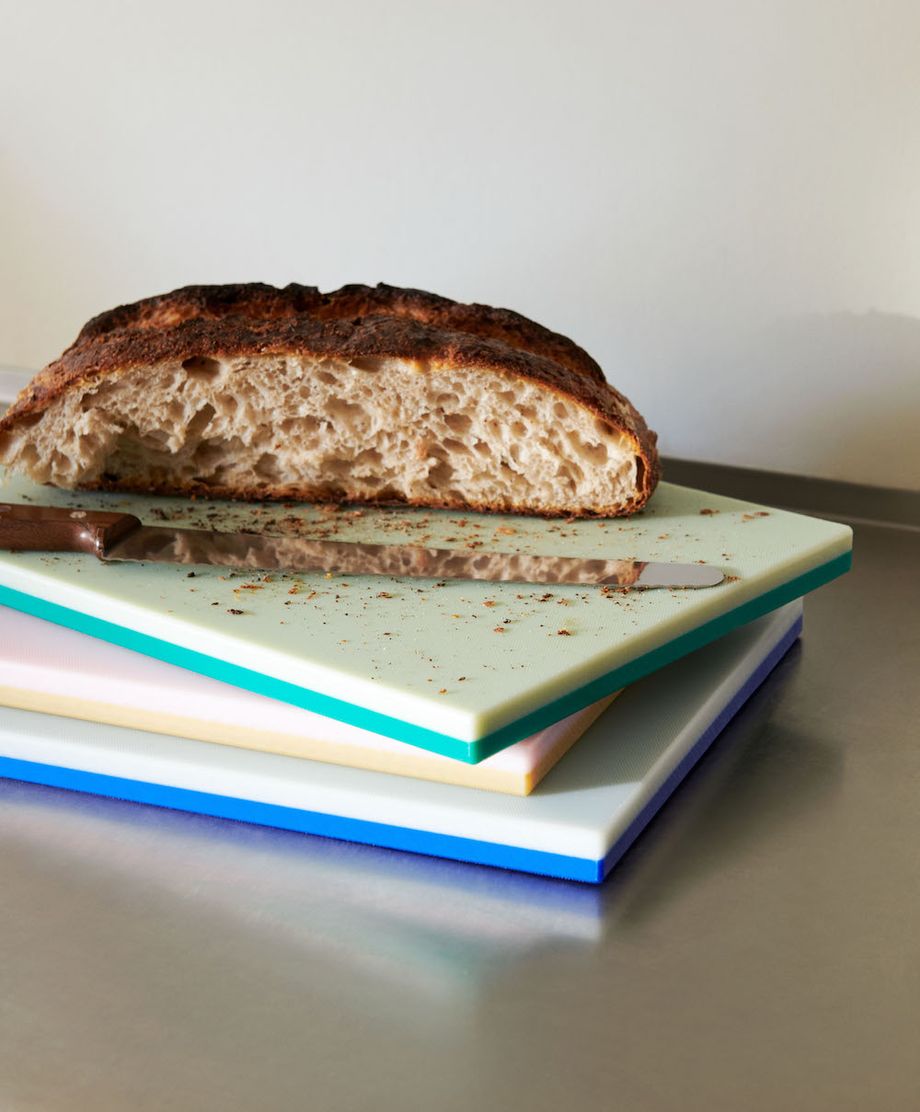 HAY Half & Half Chopping Board - Medium, Sand/Pink