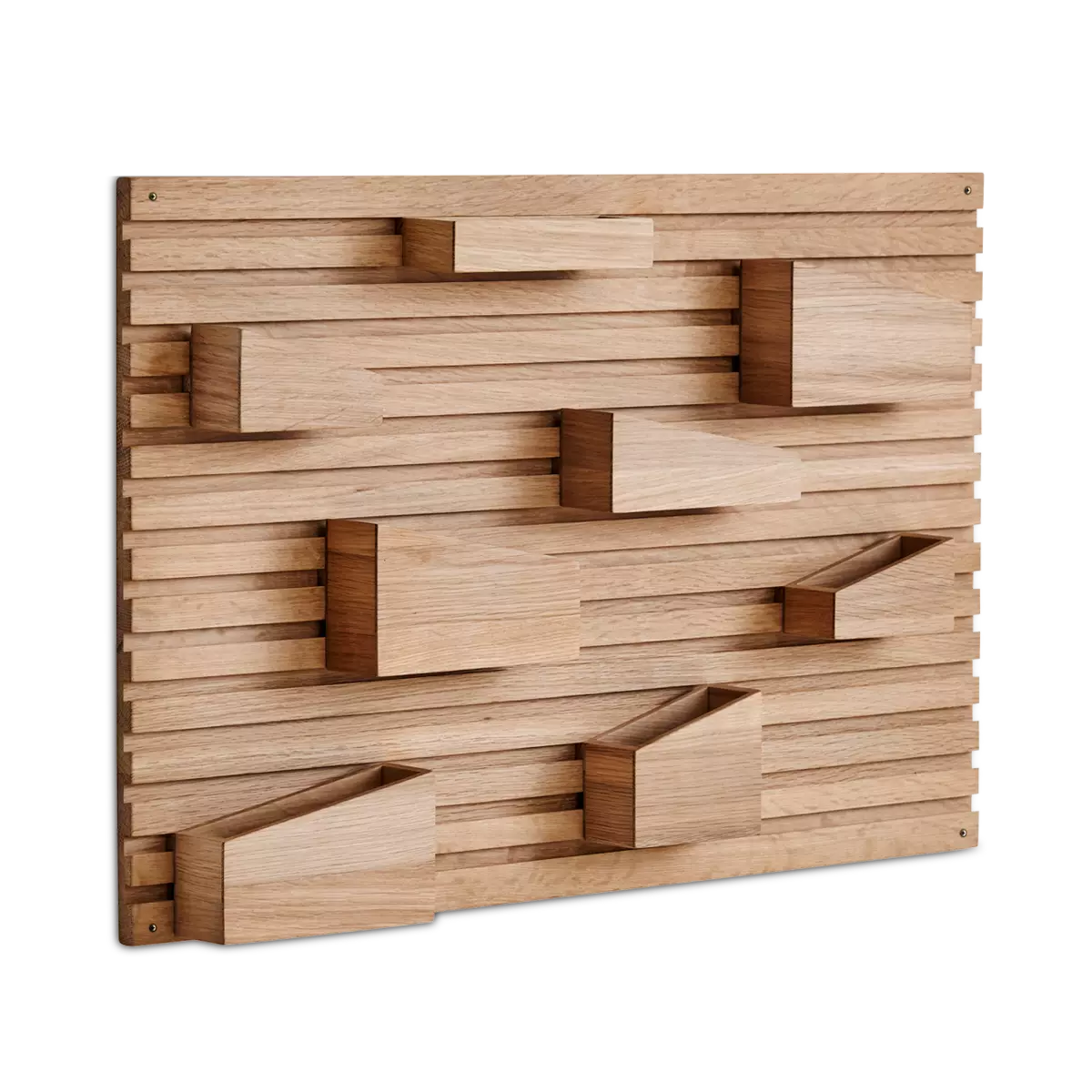 HAY Input Organizer – Solid Oak Desk Storage