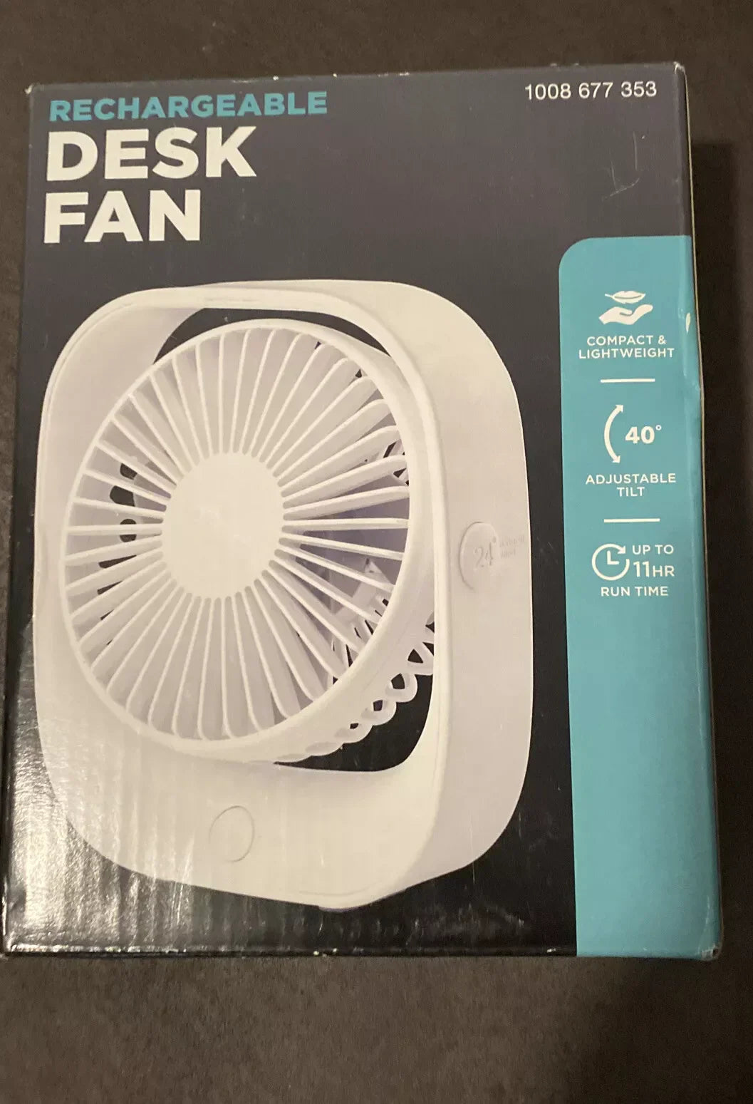 Rechargeable Desk Fan