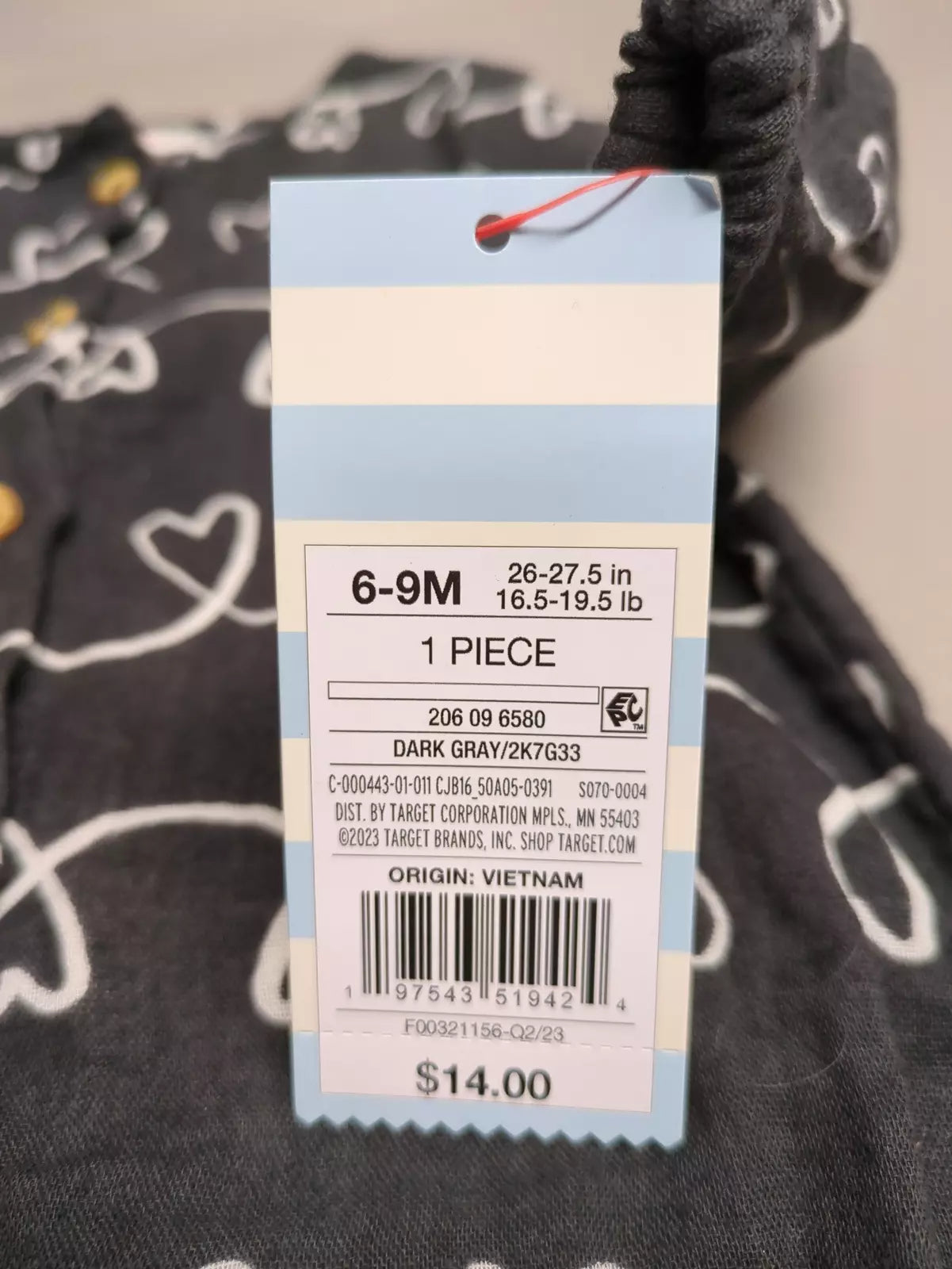 Baby Gauze Romper - Cat & Jack™ Gray 3-6M