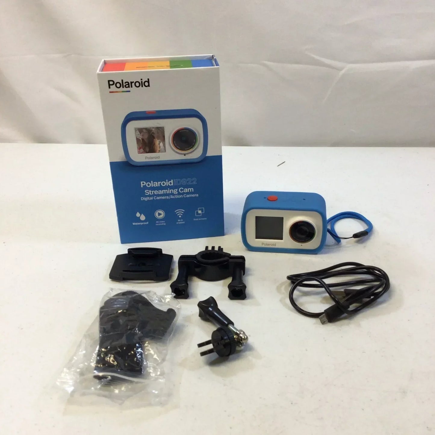 Polaroid 4K Sport Action Camera Blue