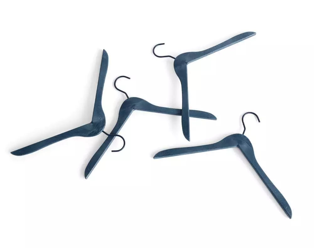 HAY Recycled Coat Hanger, Set of 4 - Deep Blue100332946