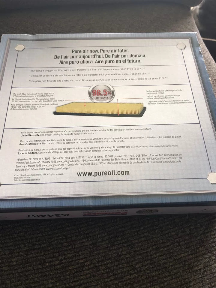 Wix Air Filter Panel - 46158 1988 to 1991 Models Honda Civic CRX, LX, EX, Si, DX