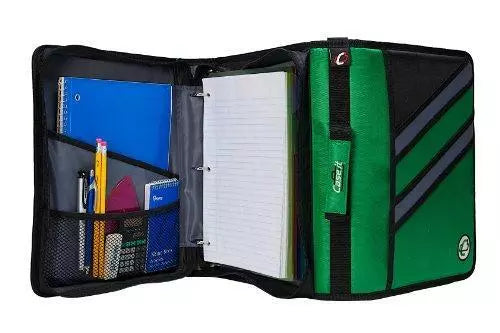 1.5 Ring Zipper Binder Blue Camouflage - Case-it