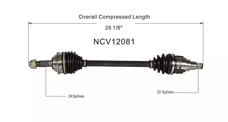 Surtrack CV Axle Shaft Front Driver Side - DA-8005 1988 Model Daihatsu Charade
