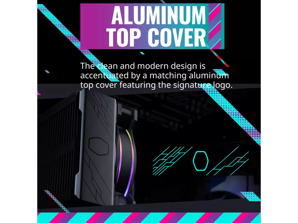 Cooler Master - Hyper 212 Halo 120mm CPU Cooling Fan with Gen 2 RGB Lighting - Black Edition