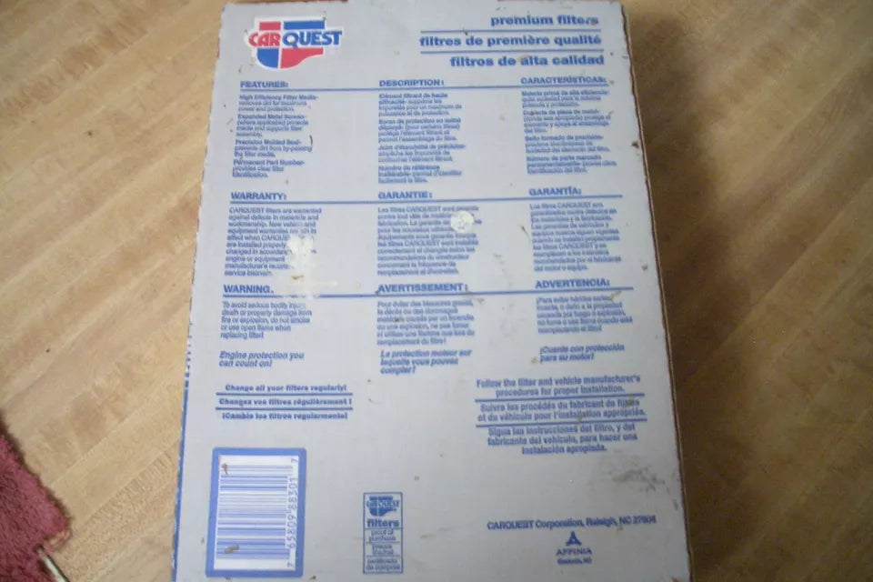 CARQUEST AIR FILTER 1 EA CQBLU 11358349
