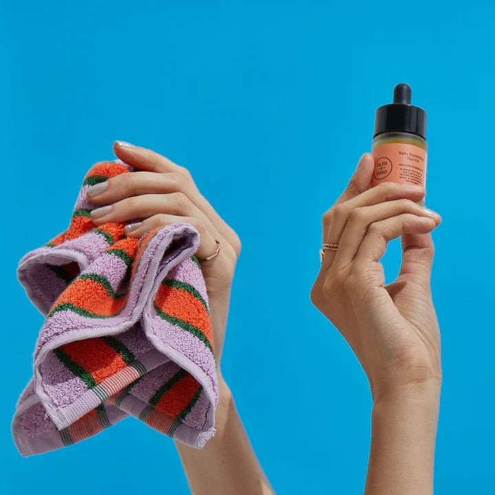 HAY Dusen Dusen Neutral Bath Towels - Washcloth, Diamond