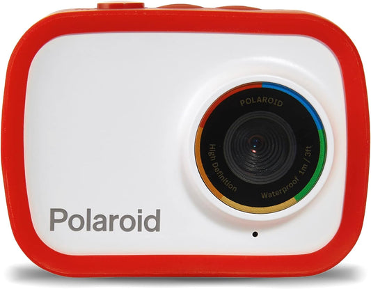 Polaroid - Go Cam 12.1-Megapixel Waterproof Action Digital Camera - Red