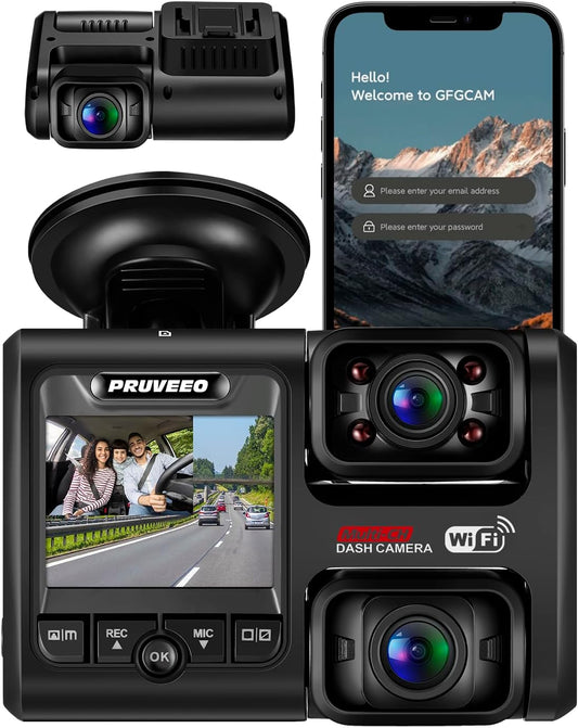 Pruveeo 2 Channel Dash Camera D30H