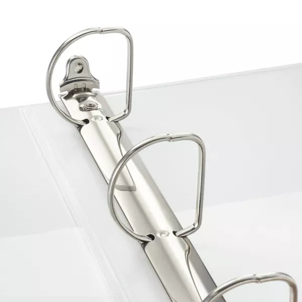 1.5" 3 Ring Binder Clear View White - up & upâ„¢