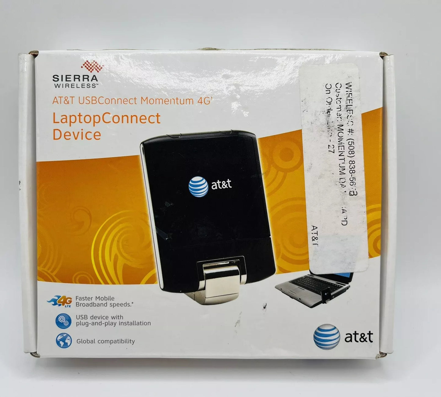 Sierra Wireless at&T Usbconnect Momentum Global 4G LTE USB Modem 65256